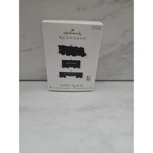 Hallmark Miniature Keepsake Christmas Ornament Lionel Train Scout Set Die Cast
